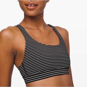 Lululemon Energy Bra Mod Stripe Black White Confirmed 6